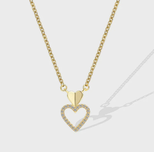 Double Heart Necklace