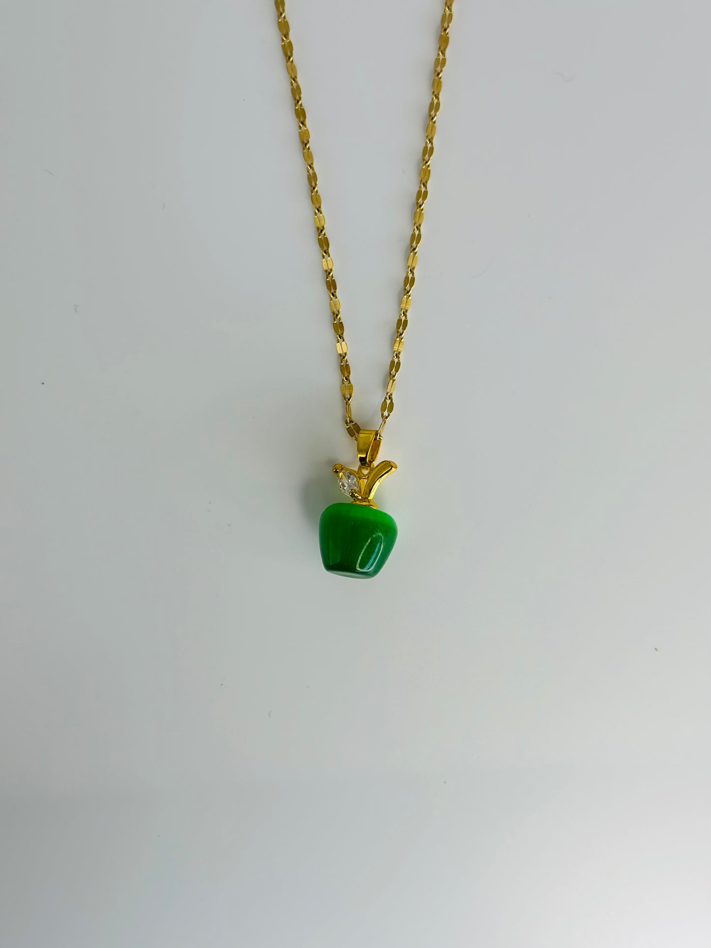 Apple Gem Necklace