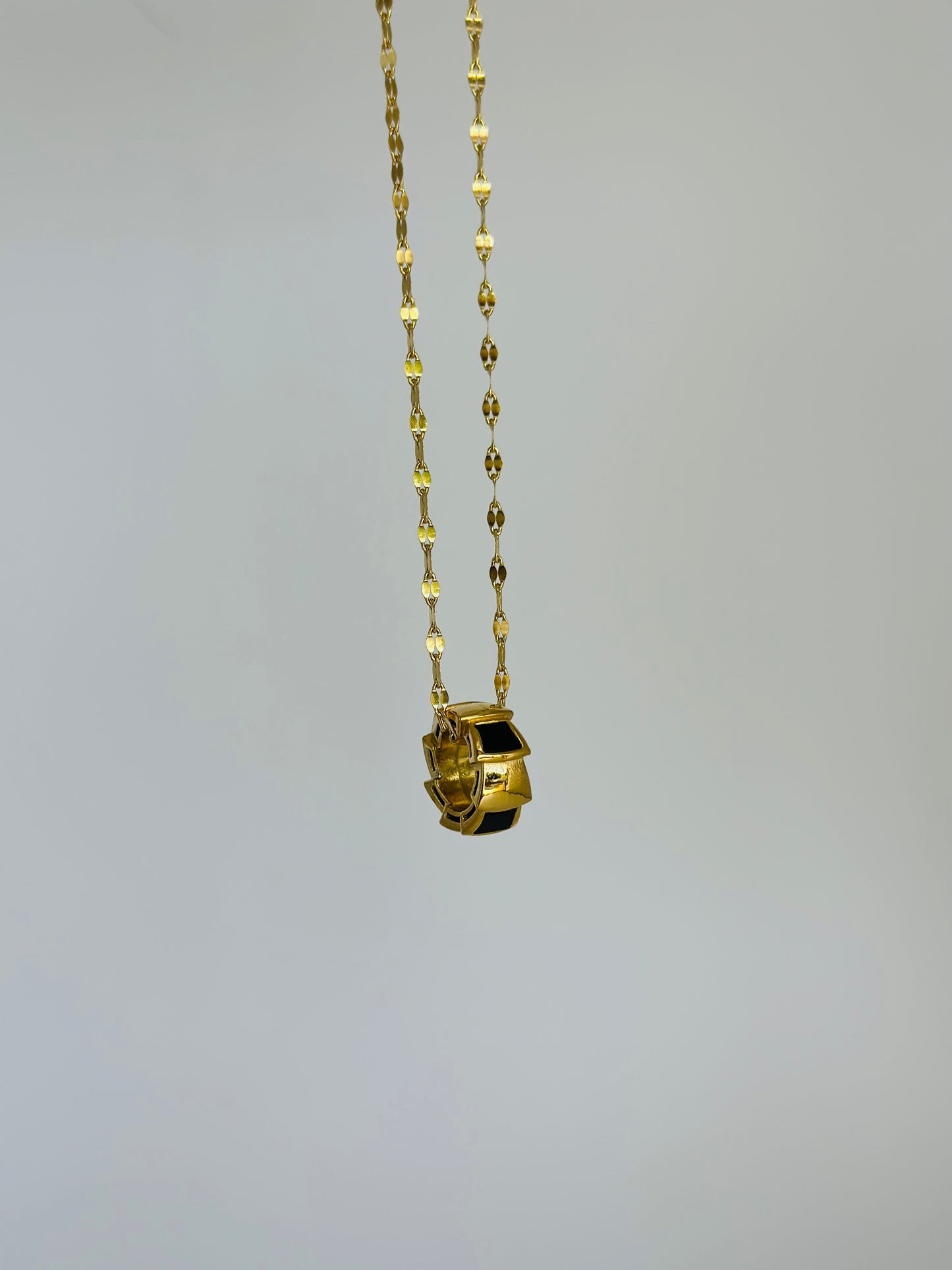 Cylinder Gem Necklace