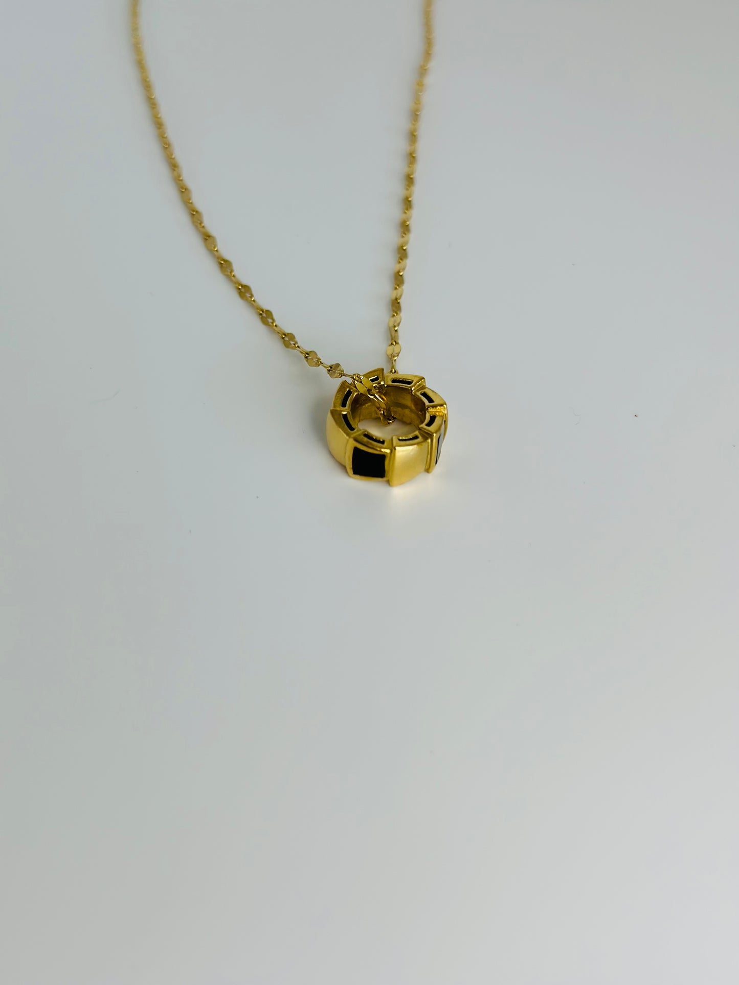 Cylinder Gem Necklace