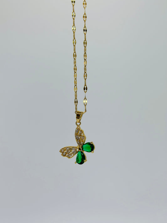 Butterfly Gem Necklace